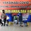 Satbrimob Polda Sultra Lakukan Vaksinasi Tahap II