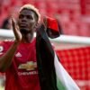 Pemain MU, Paul Pogba Kibarkan Bendera Palestina di Old Trafford