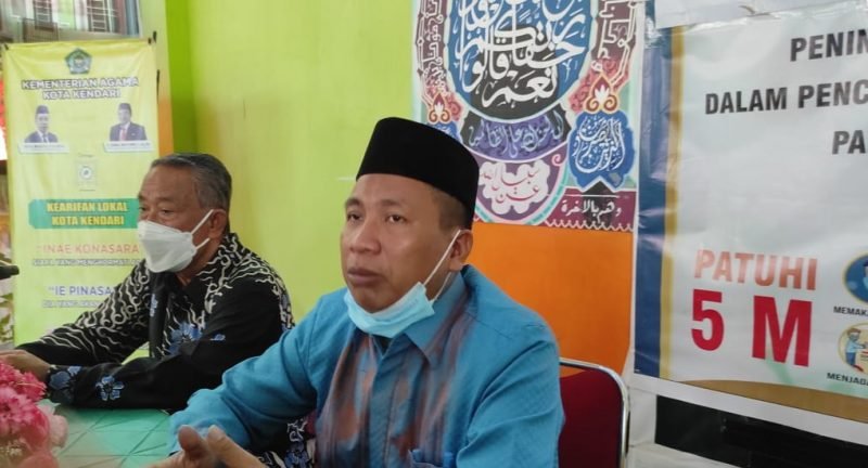 Kepala Kemenag Kendari, Zainal Mustamin. Foto: Yusrin/Kendariinfo. (30/4/2021).
