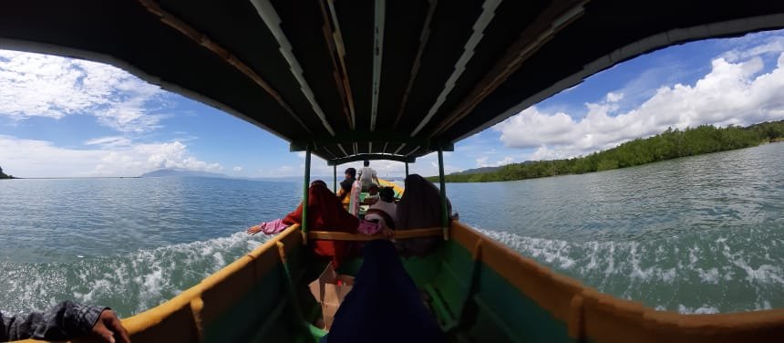 Suasana dalam kapal.