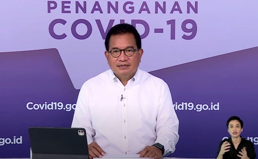  Koordinator Tim Pakar dan Juru Bicara Pemerintah Untuk Penanganan Covid-19, Profesor Wiku Adisasmito saat menggelar telekonferensi pers di Kanal Youtube Sekretariat Presiden. 