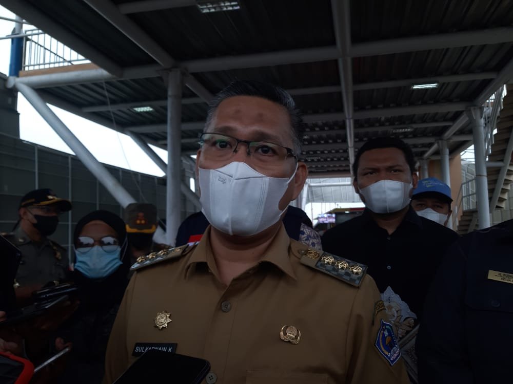 Wali Kota Kendari, Sulkarnain Kadir. Foto: Yusrin/Kendariinfo. (21/6/2021).