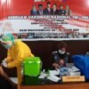 Ribuan Masyarakat Antusias Ikut Vaksinasi Covid-19 di Polres Kendari