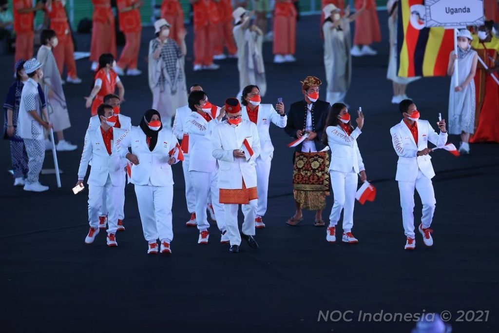 Olimpiade Indonesia Pembukaan Olimpiade Tokyo 2020, Ini Penampakan Tim Indonesia