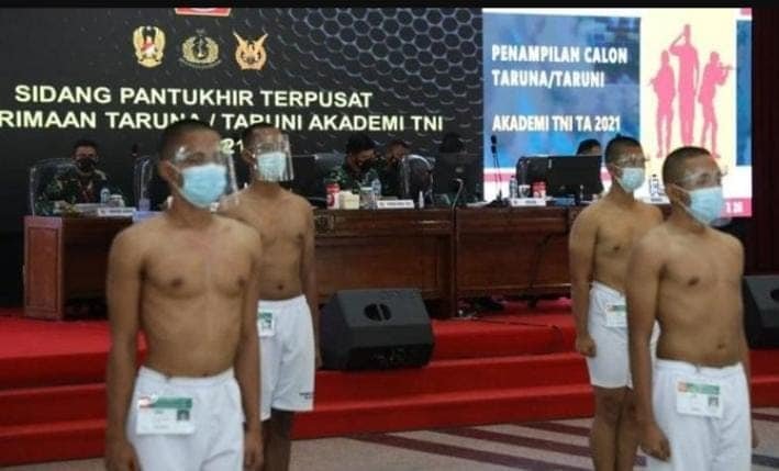 Beberapa peserta yang berhasil lolos dalam seleksi Akmil 2021.