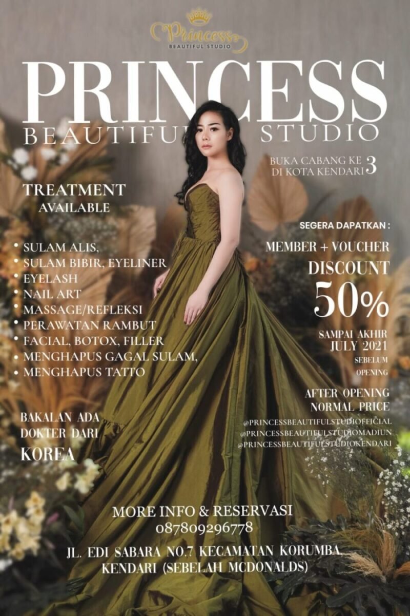 Princess Beautiful Studio Bagi-Bagi Diskon 50% + Free Member Princess Beautiful Studio Bagi-Bagi Diskon 50% + Free Member