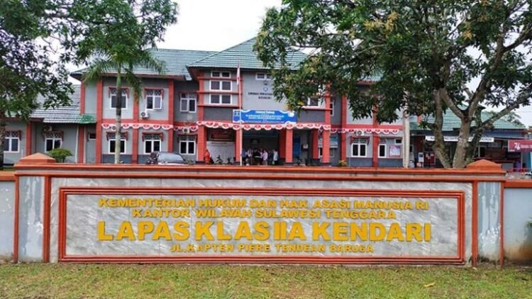 Lapas Kelas II Kendari. Foto: Ferito Julyadi/Kendariinfo. (17/8/2021).