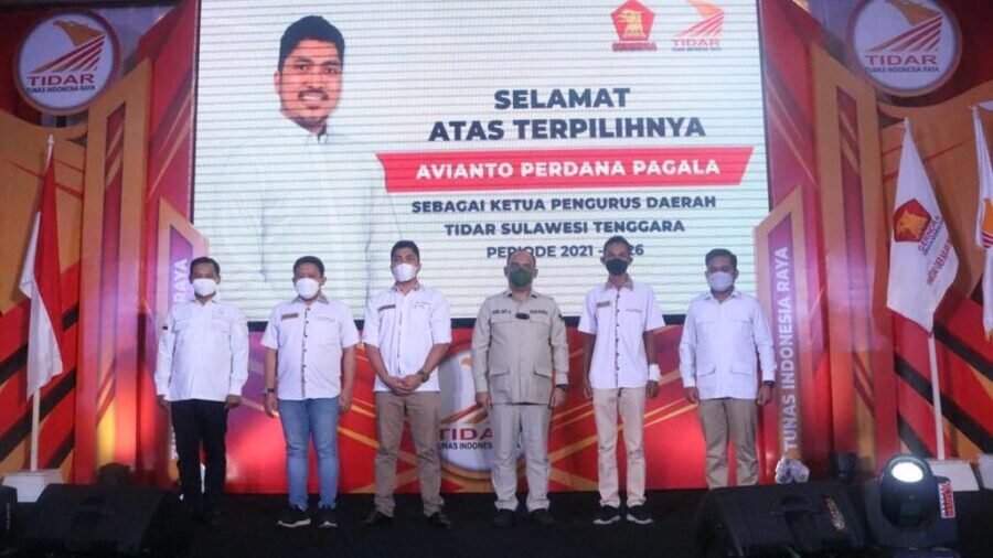 Ketua DPD Partai Gerindra Sultra, Andi Ady Aksar pada Musda Tidar Sultra.