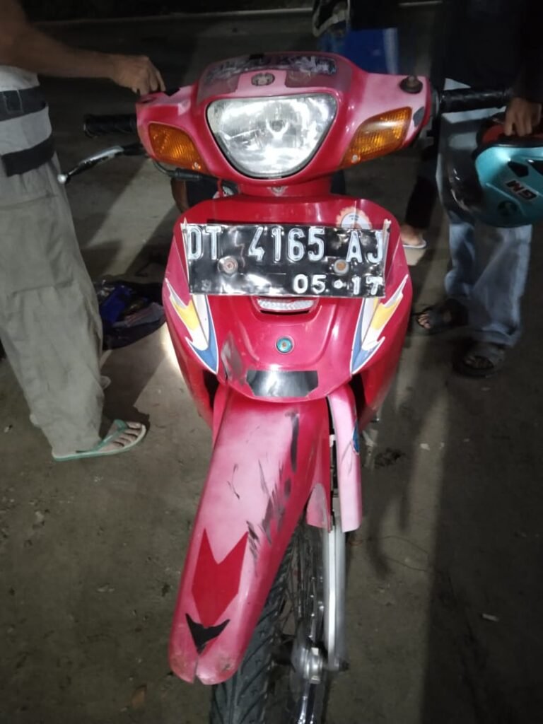 Barang bukti motor yang dicuri oleh pelaku A.