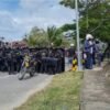 Kondusif! Puluhan Personel Polres Kendari Amankan Area Kebi