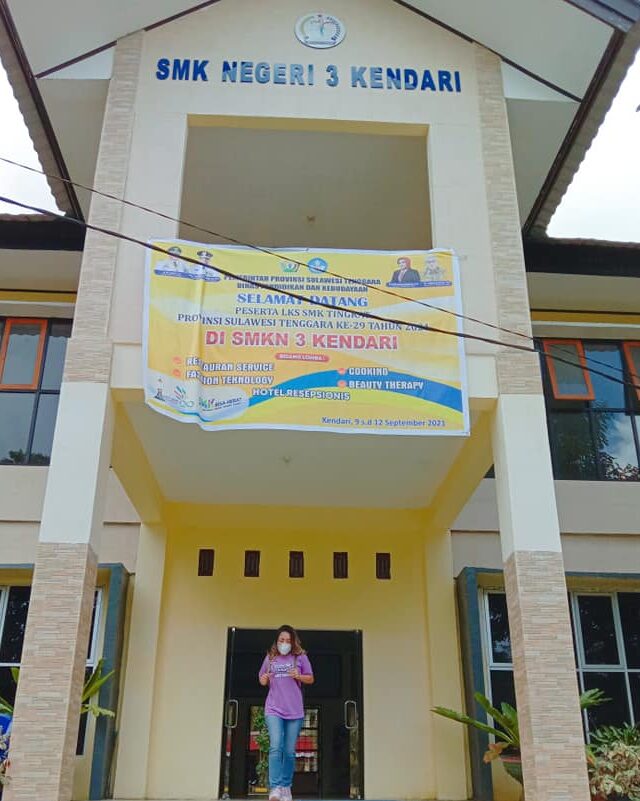 Gedung SMKN 3 Kendari.