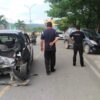 Pengemudi Mengantuk, Avanza Tabrak Agya yang Sedang Parkir di Kendari