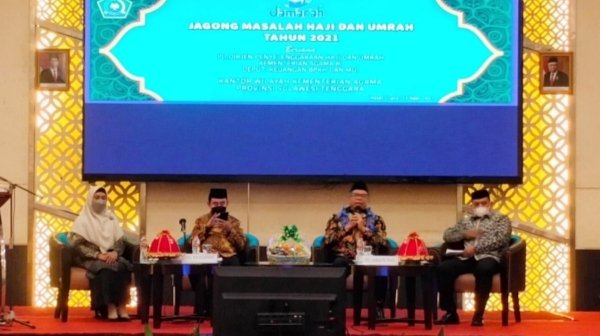 Kegiatan Jagong Masalah Haji dan Umroh (Jamarah) yang digelar di Kantor Kementerian Agama (Kemenag) Sulawesi Tenggara (Sultra)