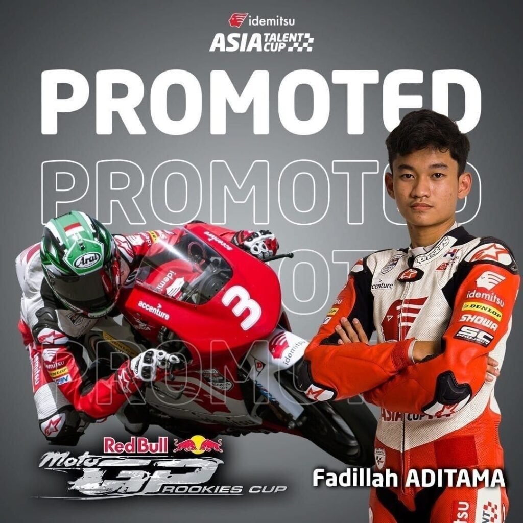 Pembalap Indonesia, Fadillah Arbi Aditama dipromosikan. Foto: Istimewa. 