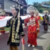 Foto: Bendera Merah Putih Dibentangkan Mengelilingi Benteng Keraton Buton