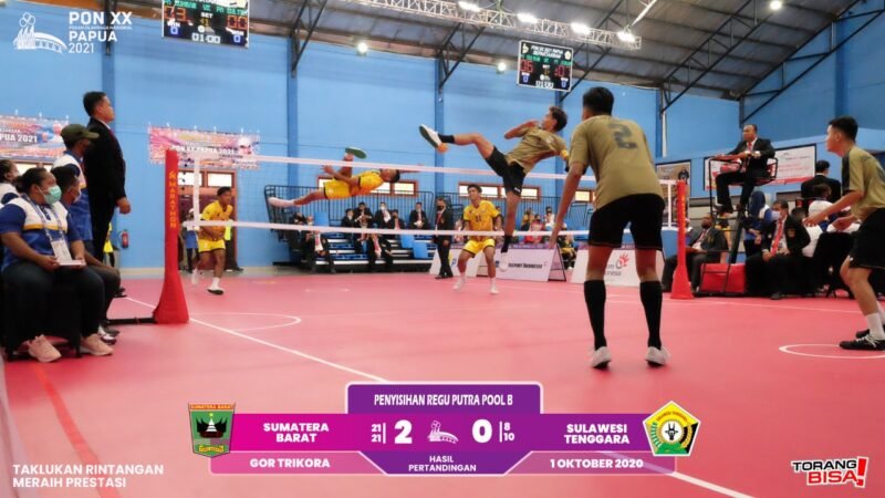 PON Papua: Sepak Takraw Sultra Kalah dari Sumbar, Skor 0-2 PON Papua: Sepak Takraw Sultra Kalah dari Sumbar, Skor 0-2