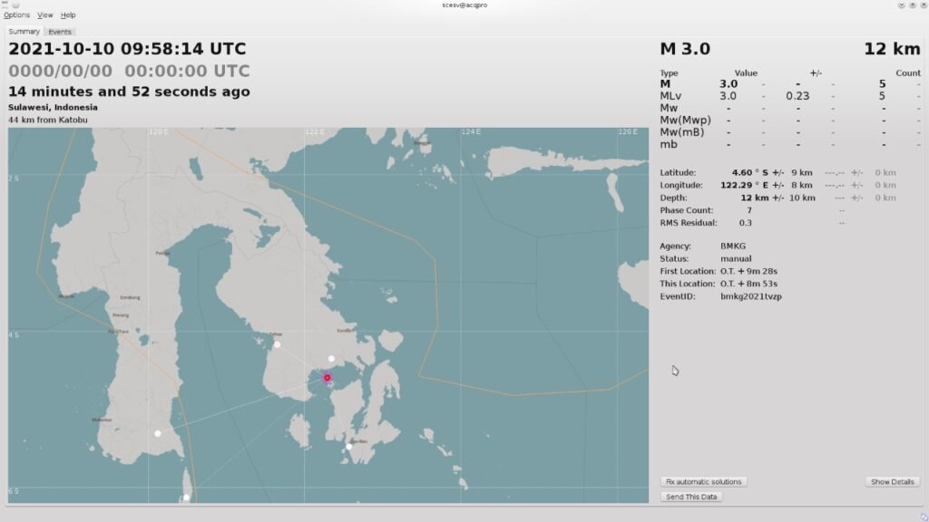 Gempa bumi di Kecamatan Sampolawa, Kabupaten Buton Selatan (Busel).