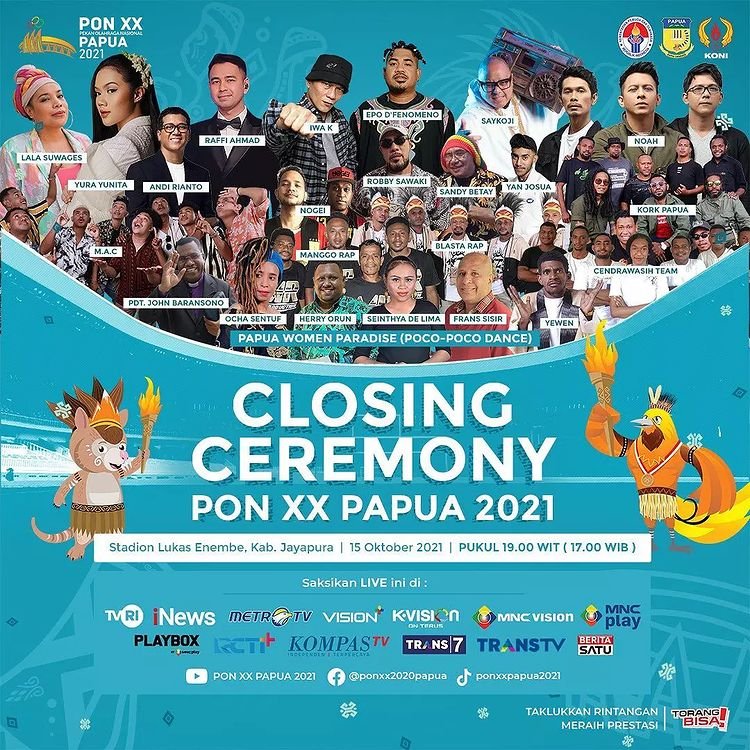 Closing Ceremony PON XX Papua 2021.