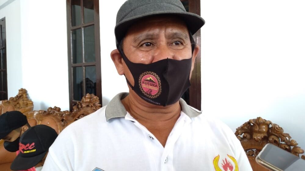 Pelatih Sepeda Sultra di Kejurnas 2021, Sulham Wijaya.