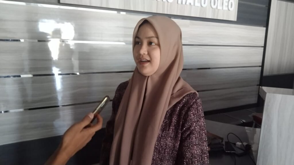 Ketua Panitia Dialog Kebangsaan di Fakultas Ilmu Sosial dan Ilmu Politik (FISIP), Universitas Halu Oleo (UHO) Kendari, Nur Aisyah.
