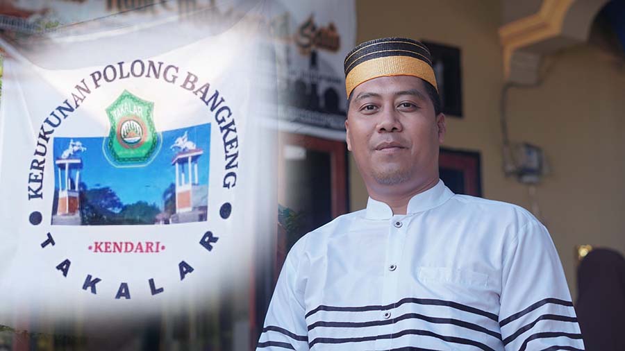 Ketua Kerukunan Keluarga Polong Bangkeng Takalar, Ince Muh. Risfal Dg. Parani. Foto: Wira Muhammad Rafli/Kendariinfo. (30/10/2021).