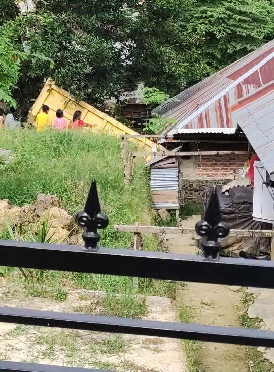 Posisi rumah Komar dan tempat kejadian. Foto: Istimewa.