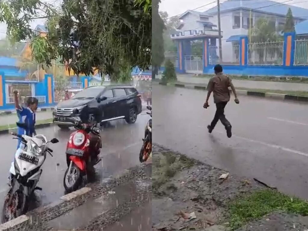 Tawuran pelajar di Kota Baubau. Foto: Tangkapan layar.