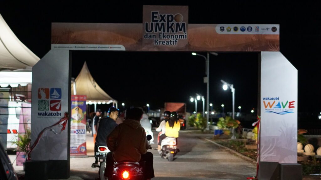 Lokasi Expo UMKM, Industri Kreatif, dan Ekonomi Digital di Marina Togo Mowondu.