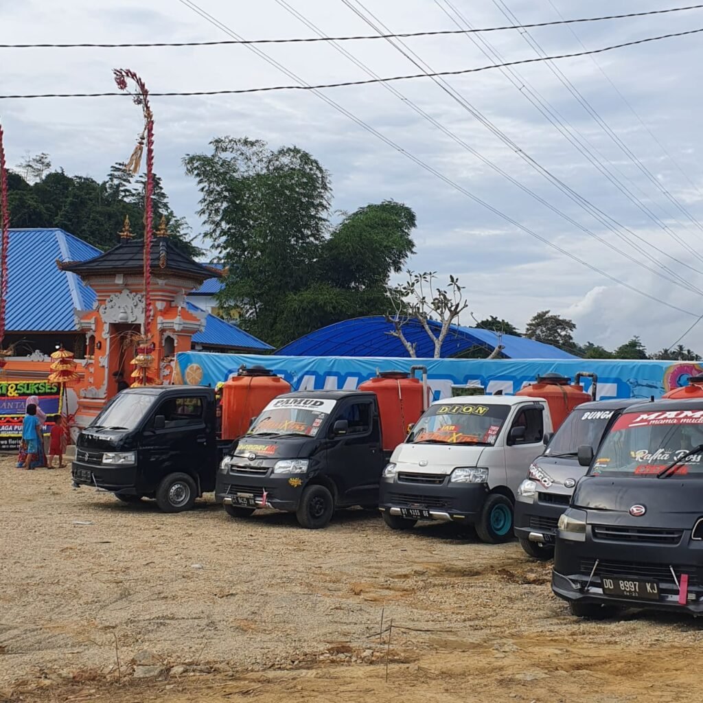 Mobil pemasok air di Mantara Waterpark. Foto: Istimewa. (28/12/2021).