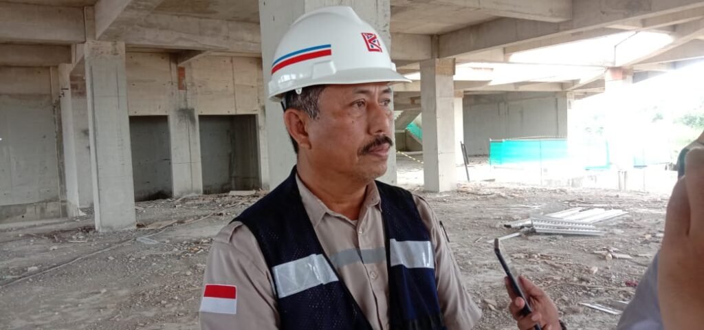 Kepala Pelaksana Pembangunan Rumah Sakit (RS) Jantung, Sofyan Tibo. Foto: Wira Muhammad Rafli/Kendariinfo. (20/1/2022).