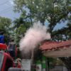 Ledakan Tiang Listrik di Depan Kantor Wali Kota Kendari, Warga Panik