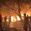 Sejumlah Kios di Depan SPBU Tapak Kuda Kendari Hangus Terbakar
