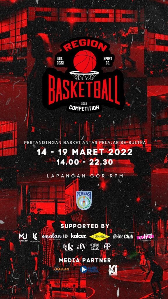 Pamflet Region Basketball 2022. 
