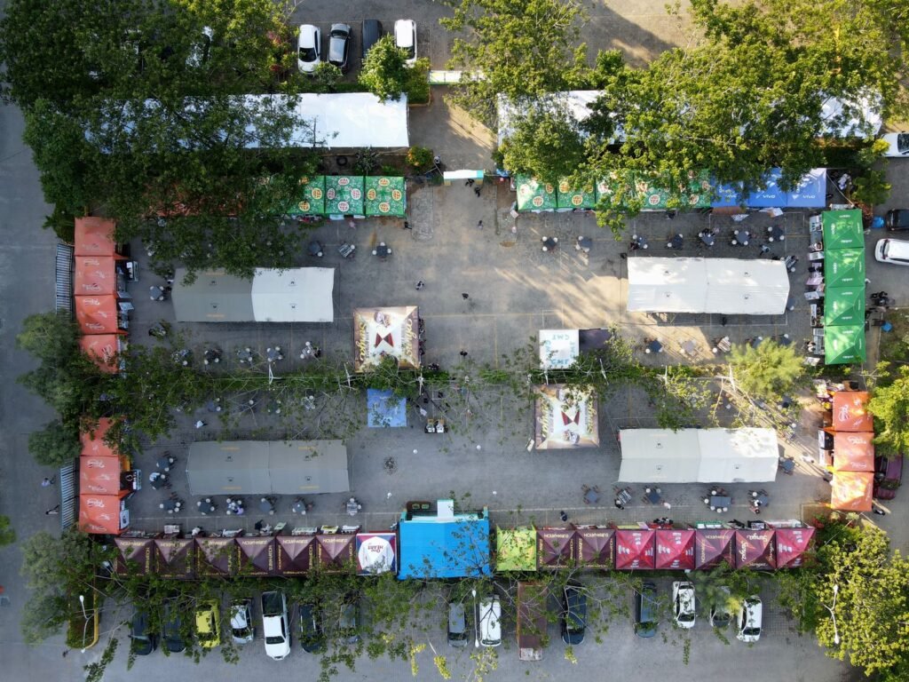 Puluhan stan pelaku UMKM di Claro Hotel Kendari.