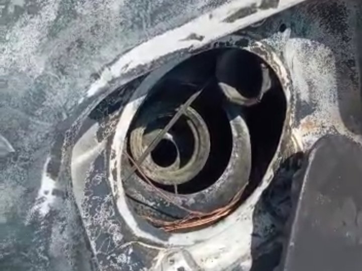 Mobil yang terbakar saat mengantre pengisian BBM di SPBU Anduonohu diduga menggunakan tangki rakitan.