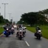 Gunakan Motor Harley, Bupati Konawe Utara Jemput UAS di Bandara Haluoleo