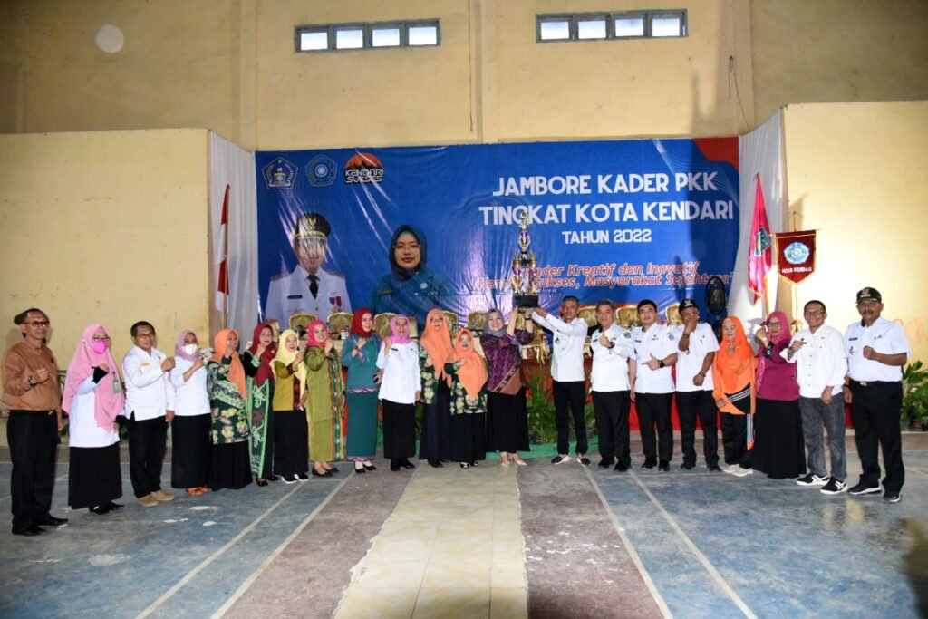 Kecamatan Puuwatu keluar sebagai juara umum, Jambore Kader PKK Kota Kendari. 