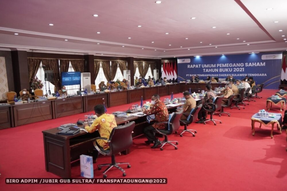 Pelaksanaaan RUPS Bank Sultra 2021.