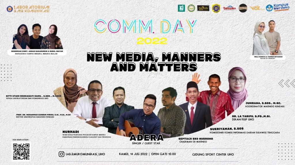 Pamflet Comm Day 2022. Foto: Laboratorium Ilmu Komunikasi UHO.