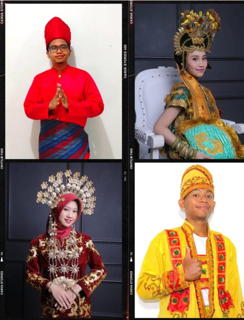 4 orang perwakilan asal Sultra yang akan ikut berpartisipasi pada upacara 17 Agustus 2022 di grup paduan suara Gita Bahana Nusantara 2022.