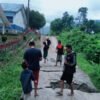 Tak Kuat Tahan Arus, Jalan di Desa Ulu Mowewe Koltim Putus