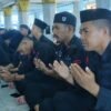 Doa Bersama Satbrimob Polda Sultra di Masjid Al-Alam Kendari, Mengenang Tragedi Kanjuruhan