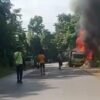 Truk Dinas PU Sultra Ludes Terbakar di Konawe, Sopir Kabur Dalam Hutan