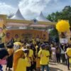 HUT ke-58 Golkar, Ribuan Peserta Kuningkan Pelataran Eks MTQ Kendari