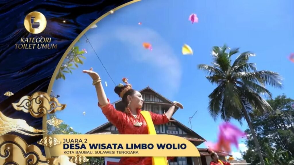 Desa Wisata Limbo Wolio, Kota Baubau meraih juara 2 ADWI 2022 kategori Toilet Umum.