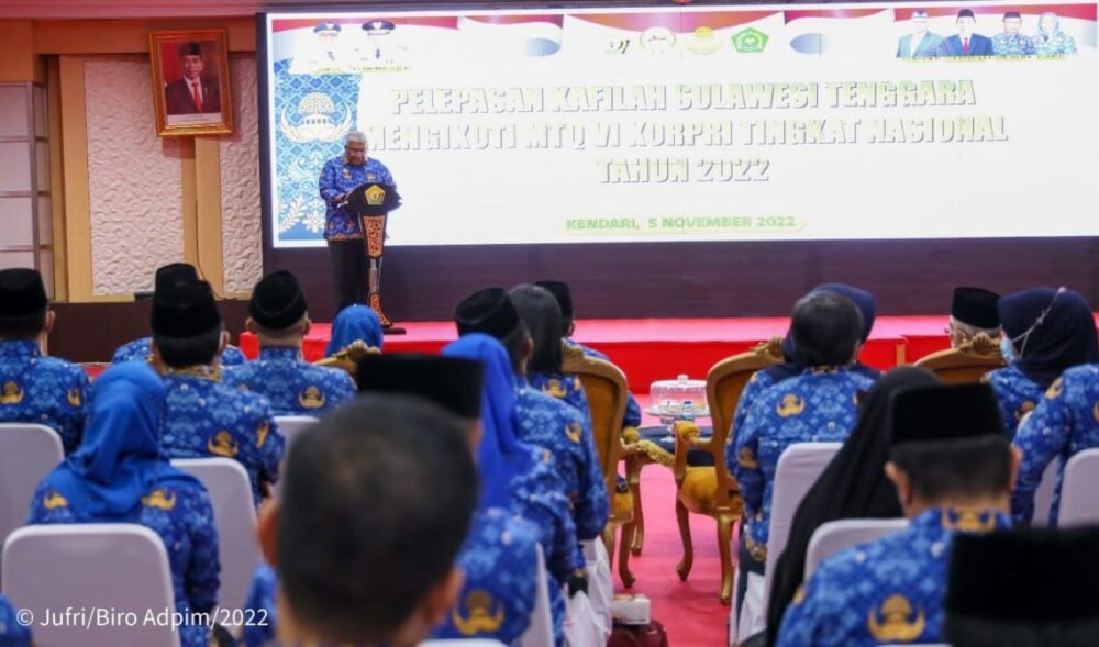 Lepas Rombongan Kafilah Mtq Vi Korpri Tingkat Nasional Tahun 2022