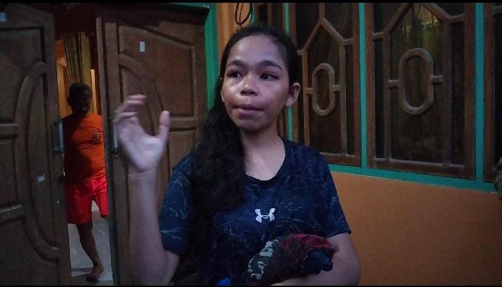 Saksi mata, Aisah yang melihat detik-detik kebakaran kos-kosan di Kendari.