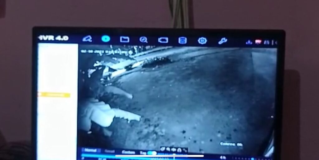 Rekaman CCTV kecelakaan tunggal di Kendari.