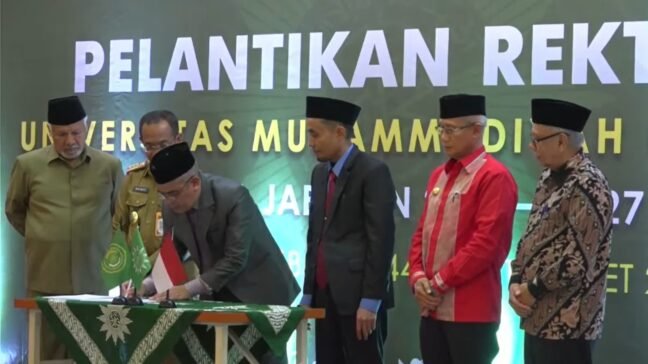 Prof. Nurdin Resmi Dilantik Jadi Rektor UM Kendari 2023 – 2027 Gantikan Amir Mahmud
