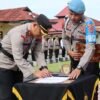 Kapolsek Abuki dan Wonggeduku Berganti, Kapolres Konawe Pimpin Sertijab